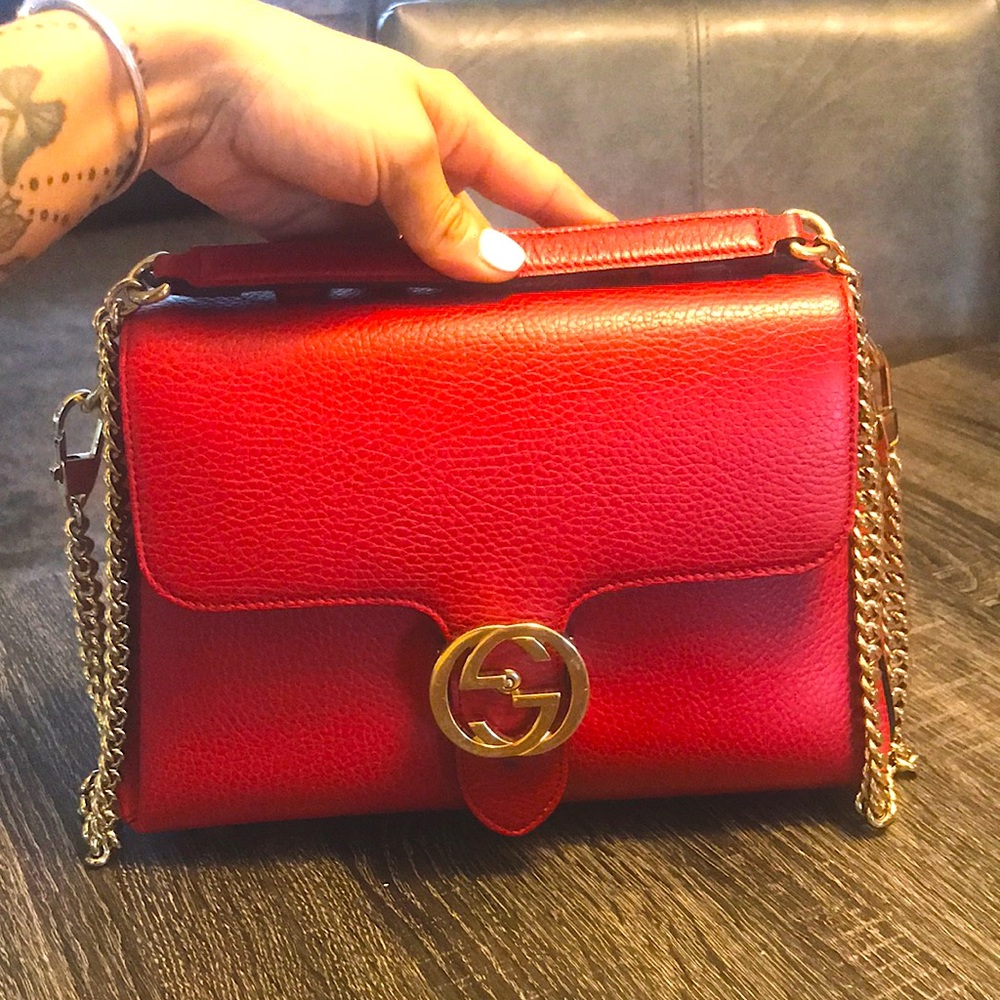 Red Gucci bag !